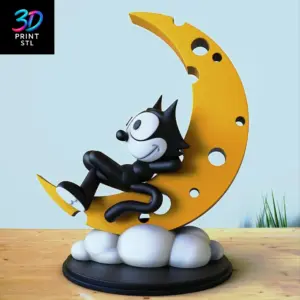 Felix the Cat Classic Cartoon | 3D Print File | STL