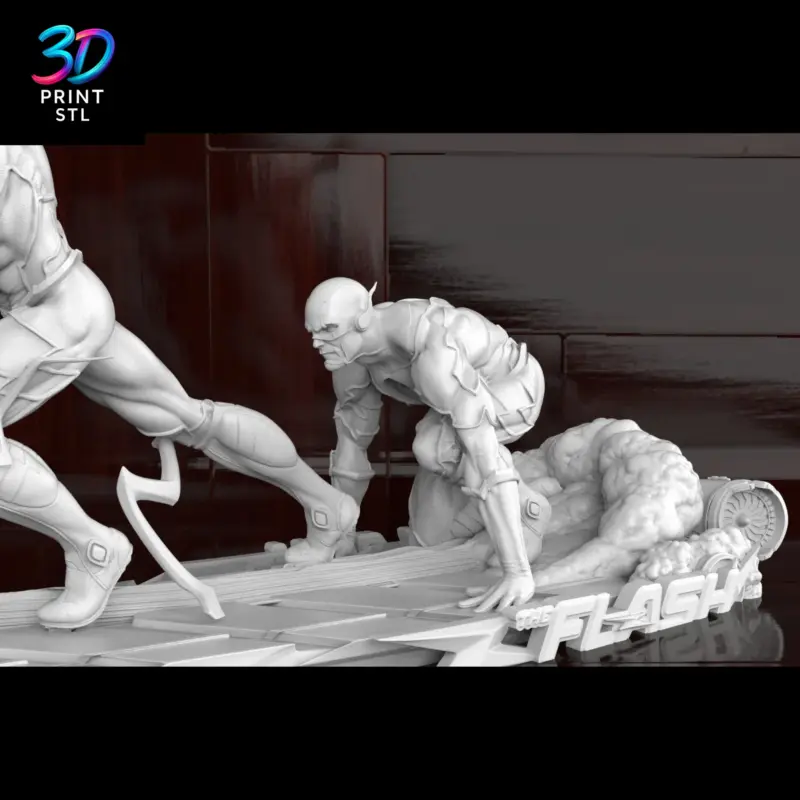 Flash Diorama DC Comics | STL File for 3D Printing - Image 10