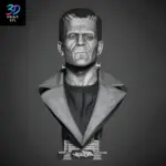 Frankenstein Bust Portrait | 3D Print File | STL