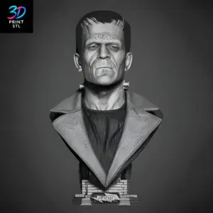 Frankenstein Bust Portrait | 3D Print File | STL
