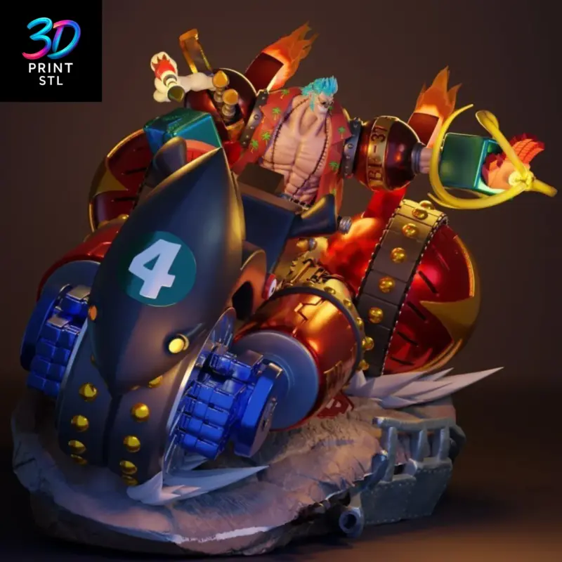 Franky Figure One Piece | 3D Print Model | STL - Image 2