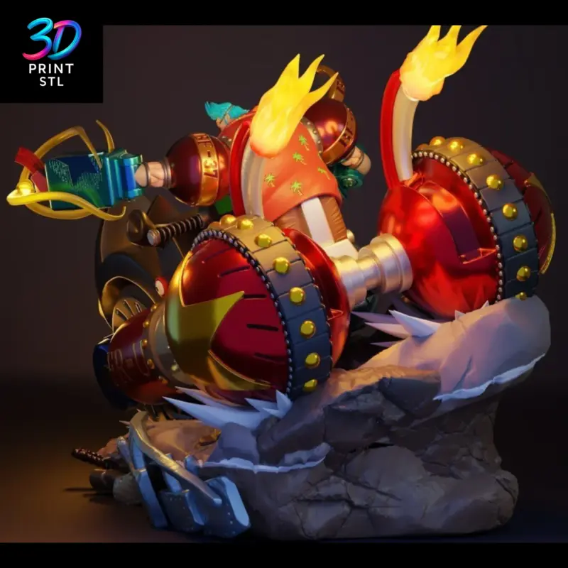 Franky Figure One Piece | 3D Print Model | STL - Image 4