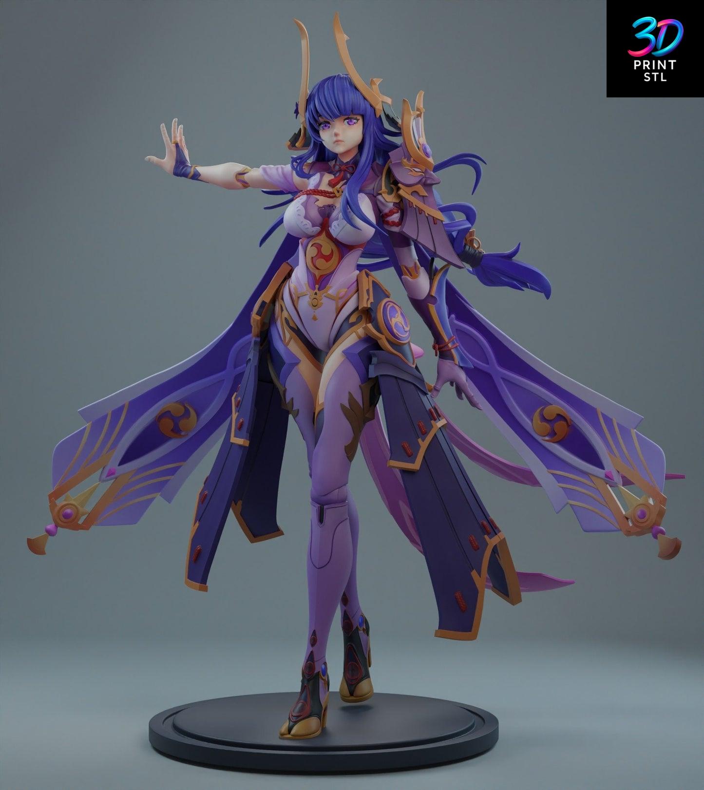 Raiden Shogun Figure Genshin Impact | 3D Print File | STL - Image 2