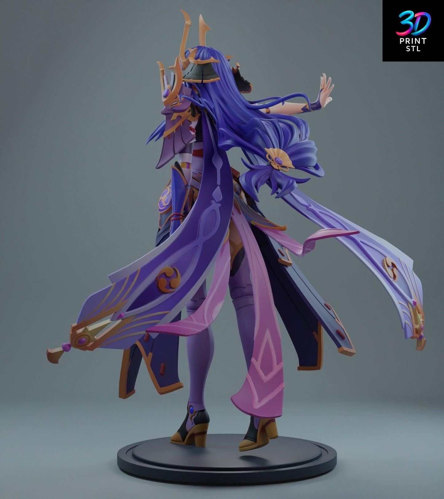 Raiden Shogun Figure Genshin Impact | 3D Print File | STL - Image 3