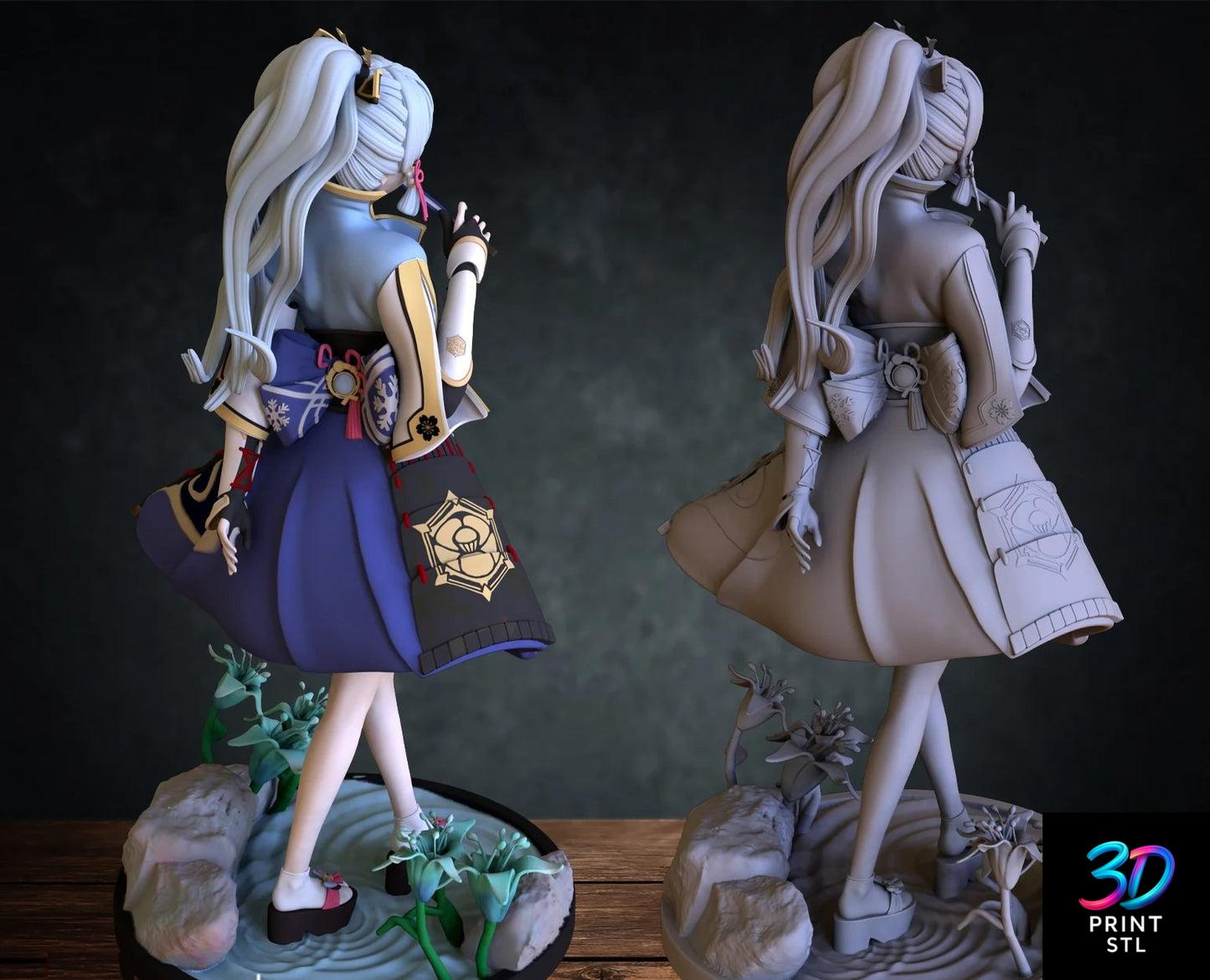 Kamisato Ayaka Figure Genshin Impact | 3D Print File | STL - Image 2