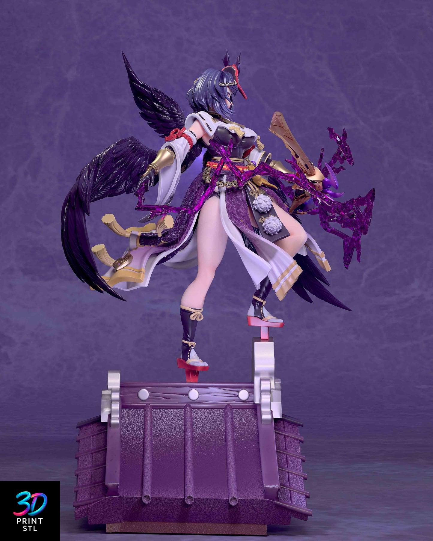 Kujou Sara Figure Genshin Impact | 3D Print File | STL - Image 4