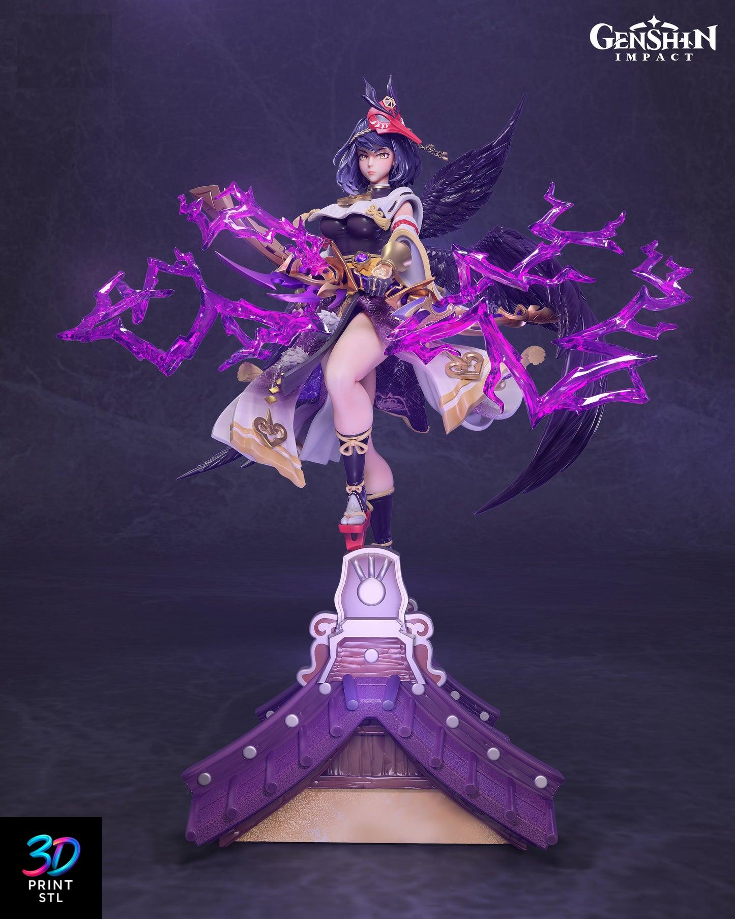 Kujou Sara Figure Genshin Impact | 3D Print File | STL - Image 3