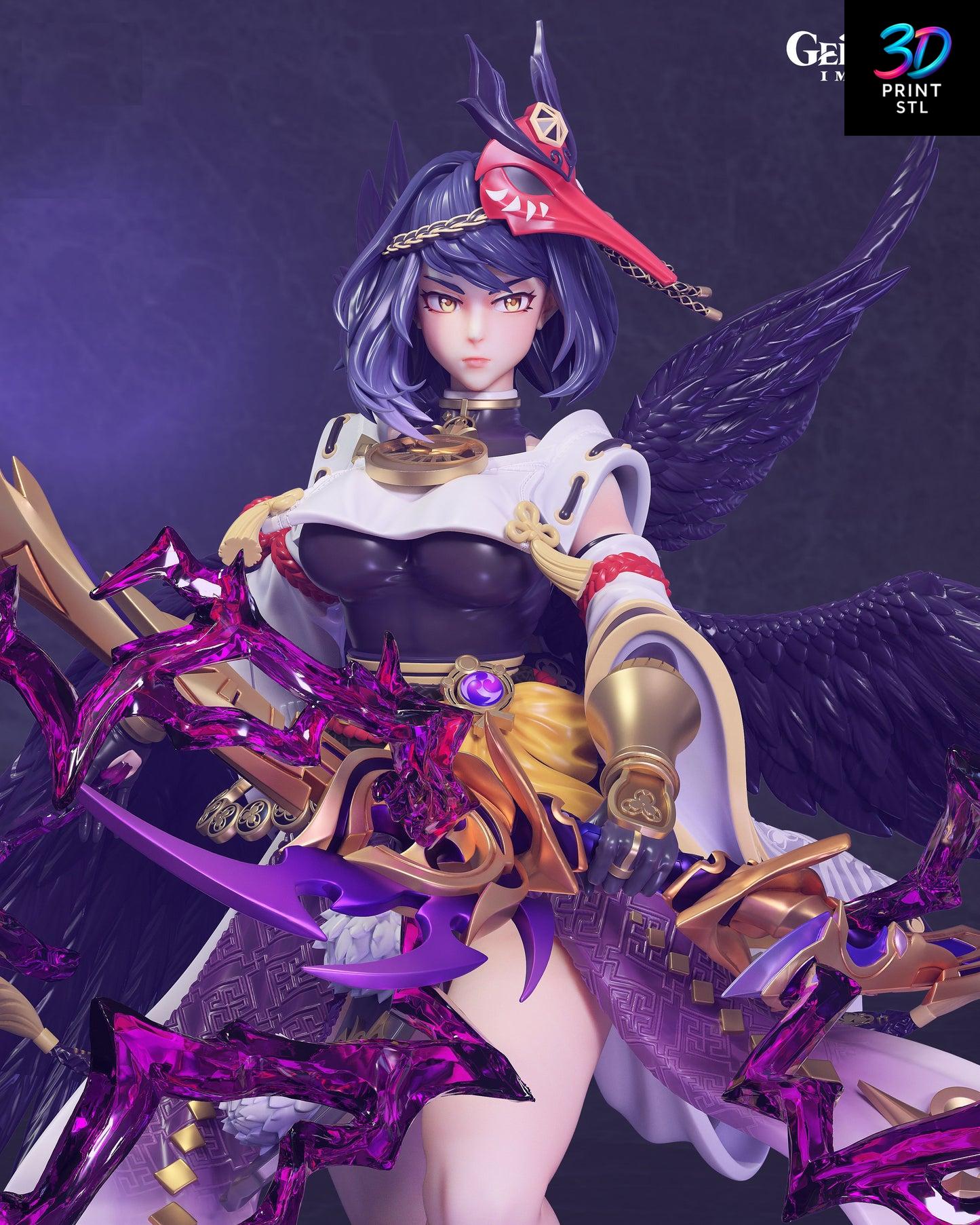 Kujou Sara Figure Genshin Impact | 3D Print File | STL