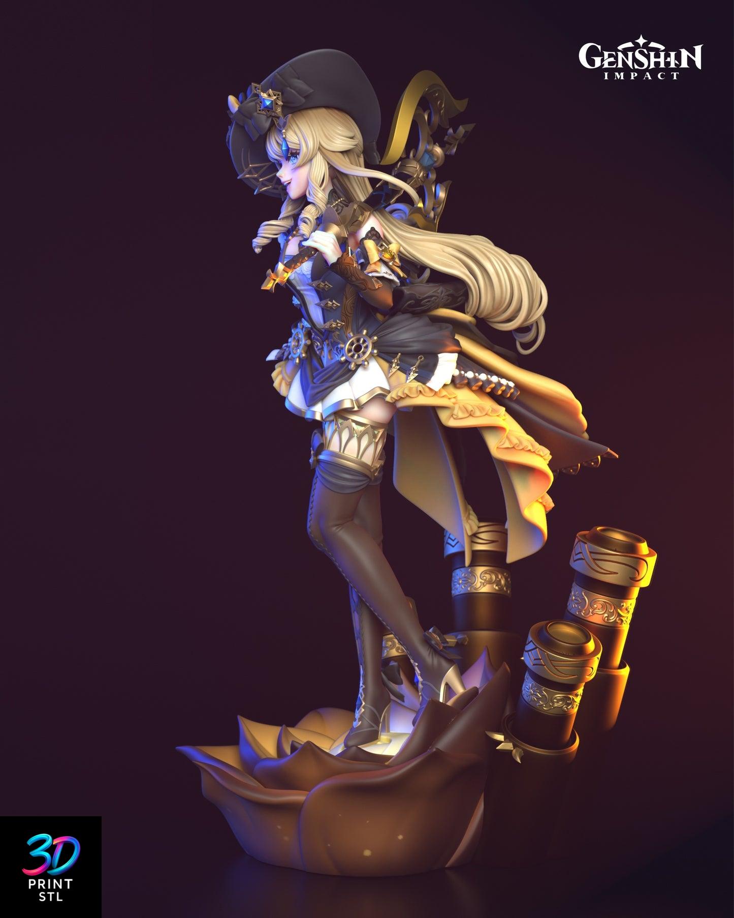 Navia Figure Genshin Impact | 3D Print File | STL - Image 3