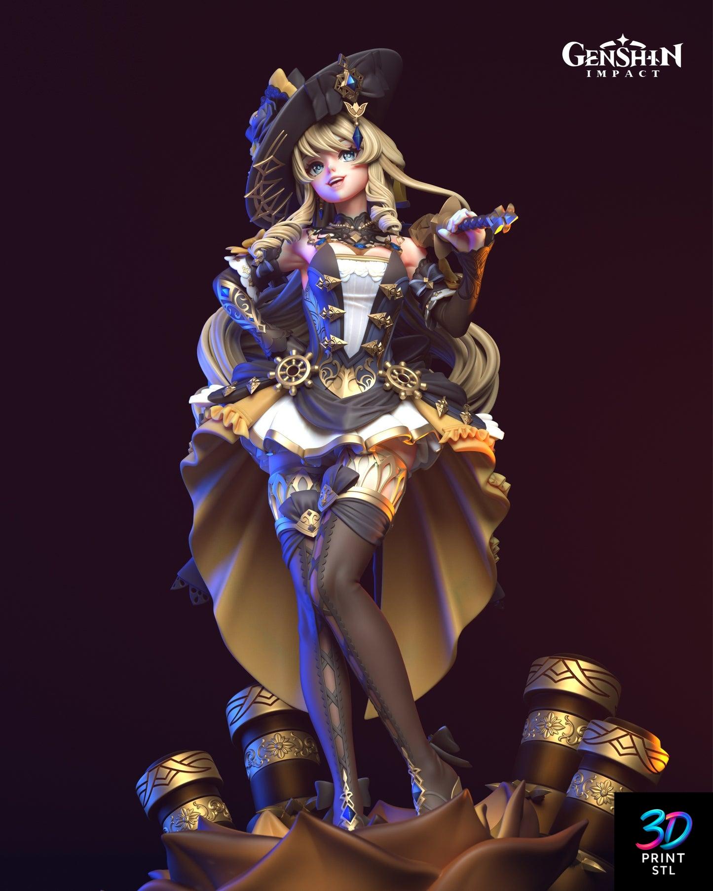 Navia Figure Genshin Impact | 3D Print File | STL - Image 6