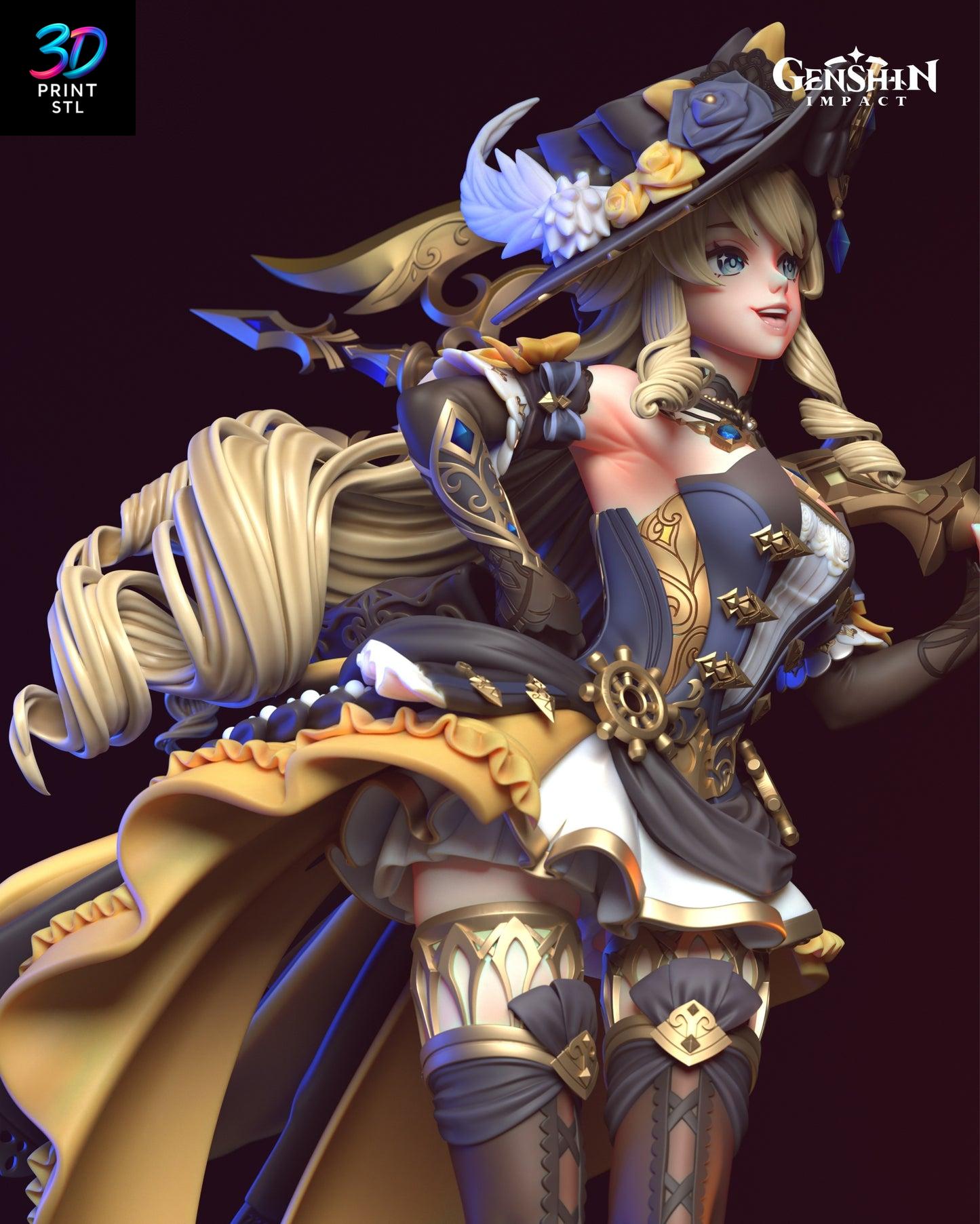 Navia Figure Genshin Impact | 3D Print File | STL - Image 7