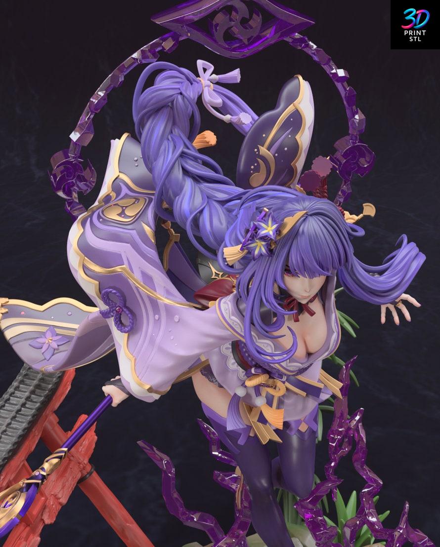 Raiden Shogun Figure Genshin Impact | STL for 3D Printers - Image 4