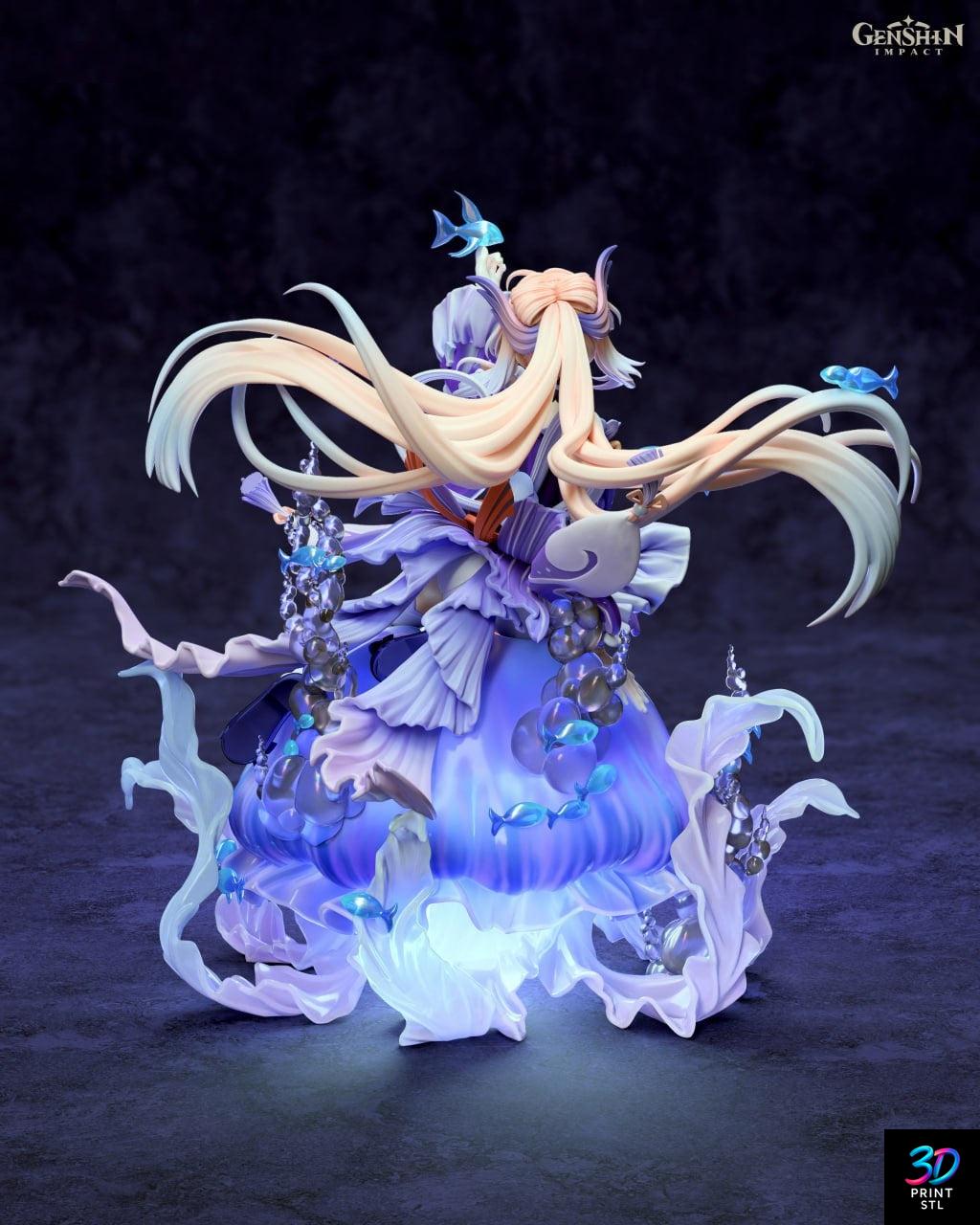 Sangonomiya Kokomi Figure Genshin Impact | 3D Print File | STL - Image 6
