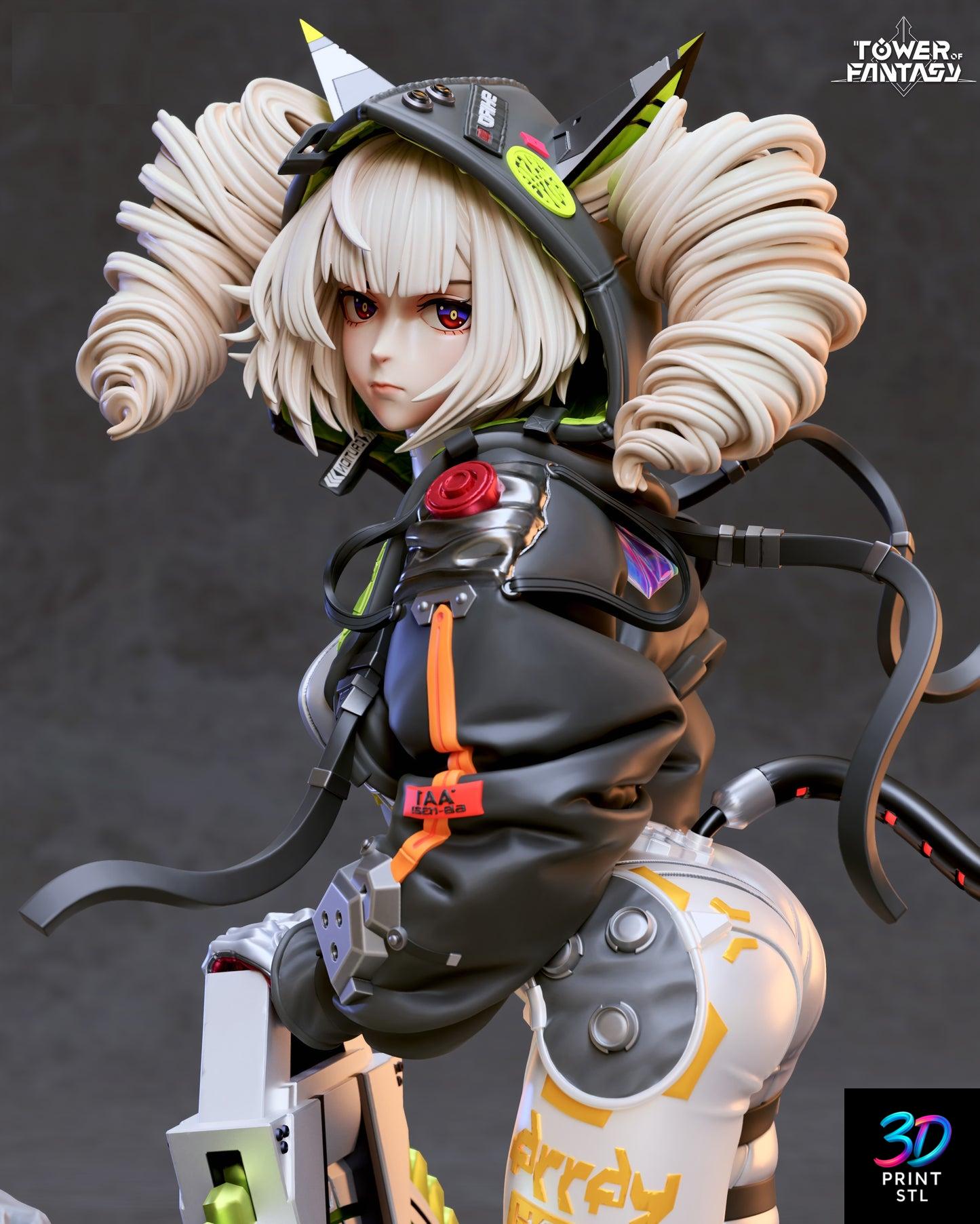 Shiro Figure Genshin Impact | 3D Print File | STL - Image 2
