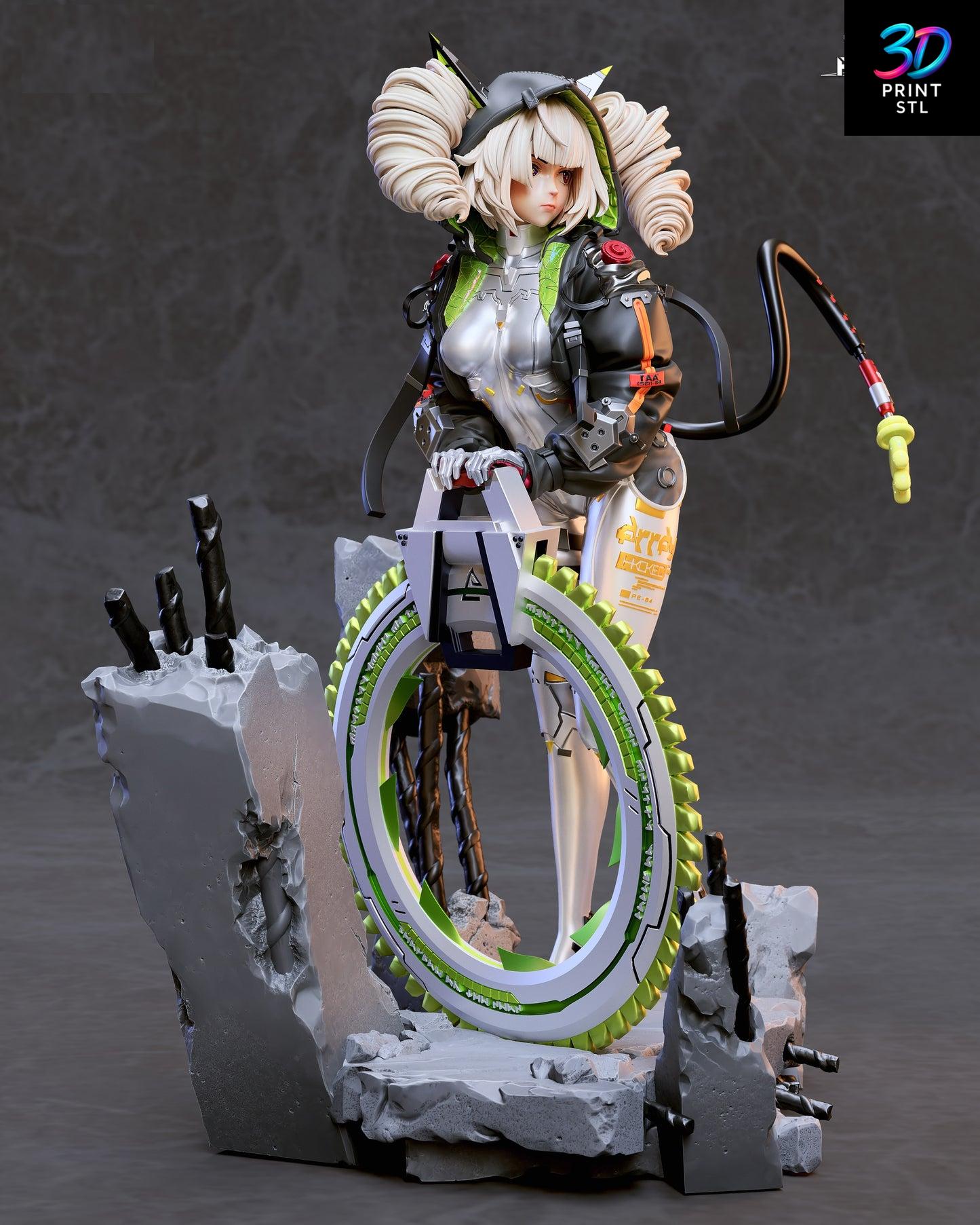 Shiro Figure Genshin Impact | 3D Print File | STL - Image 3