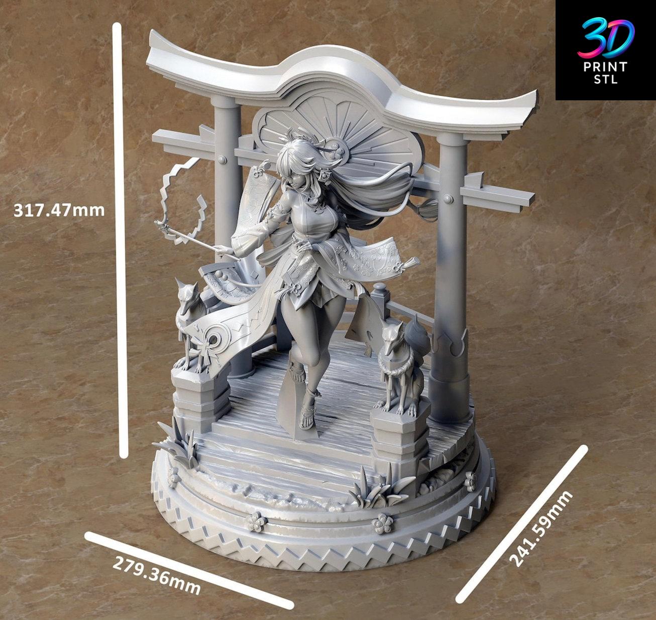 Yae Miko Figure Genshin Impact | 3D Print File | STL - Image 2