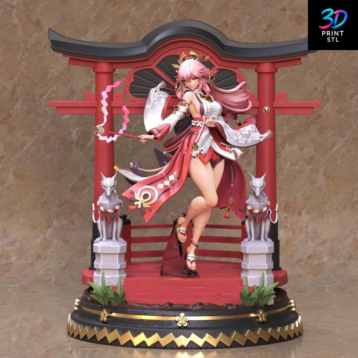 Yae Miko Figure Genshin Impact | 3D Print File | STL