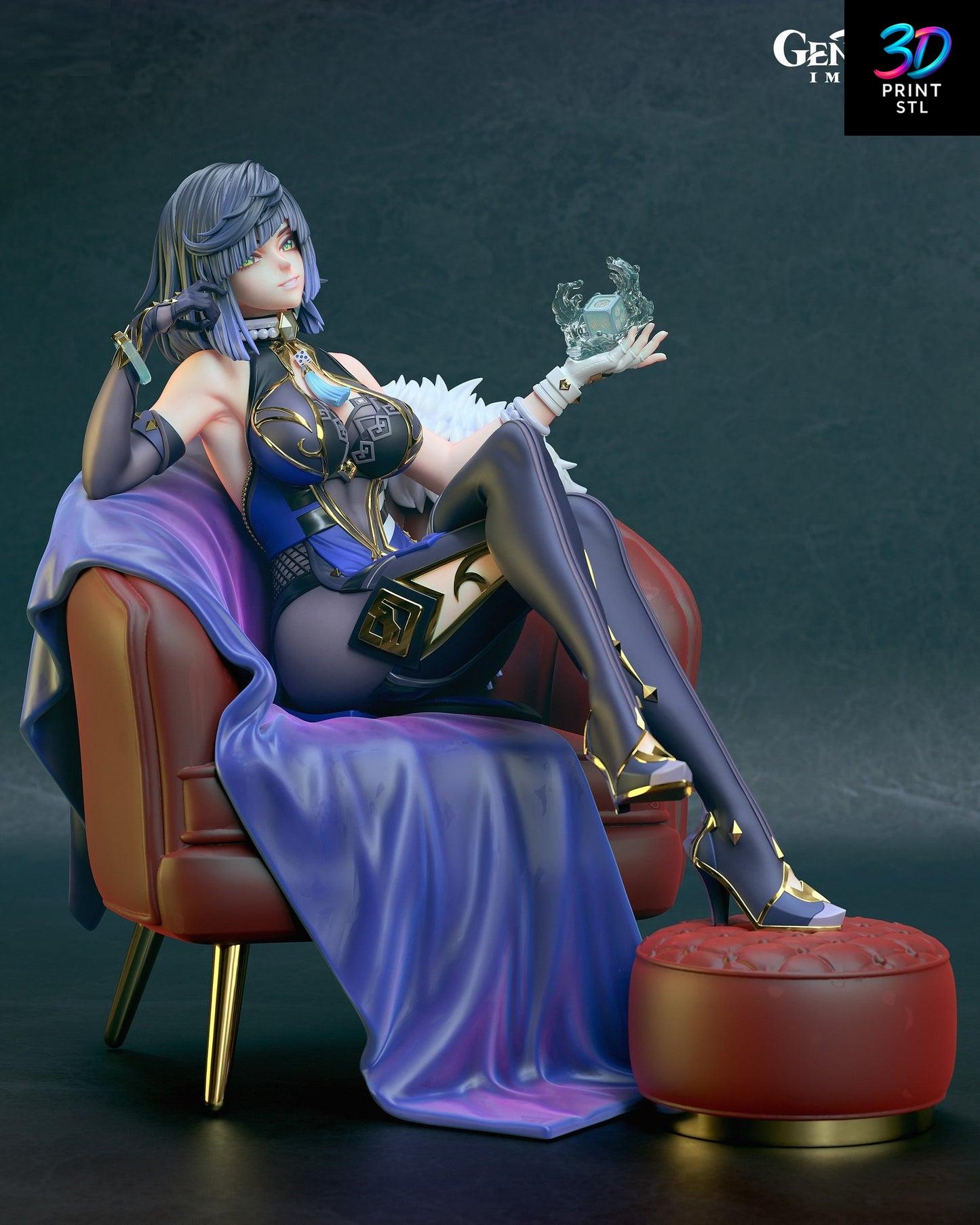 Yelan Figure Genshin Impact | STL File for 3D Printing - Image 2