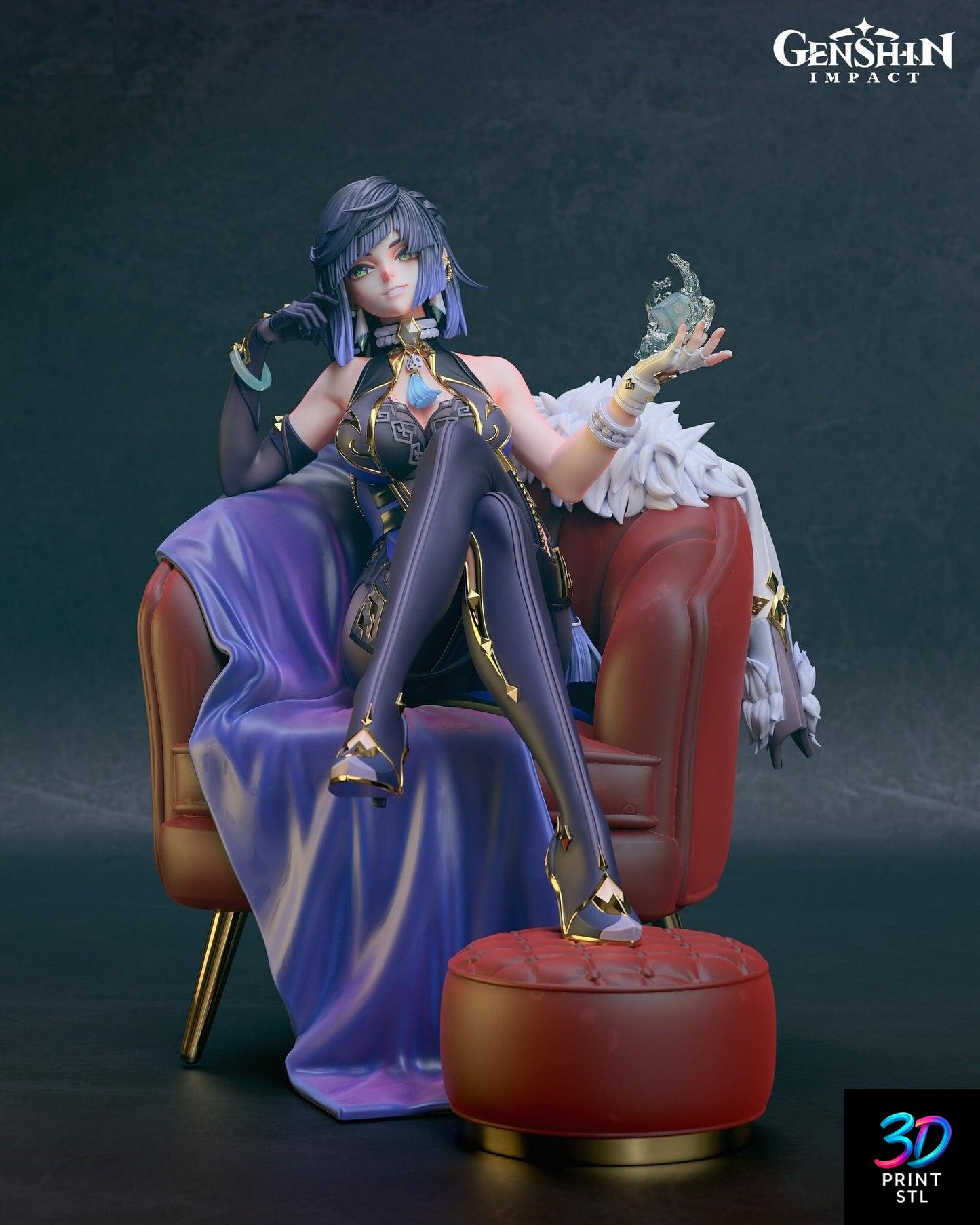 Yelan Figure Genshin Impact | STL File for 3D Printing