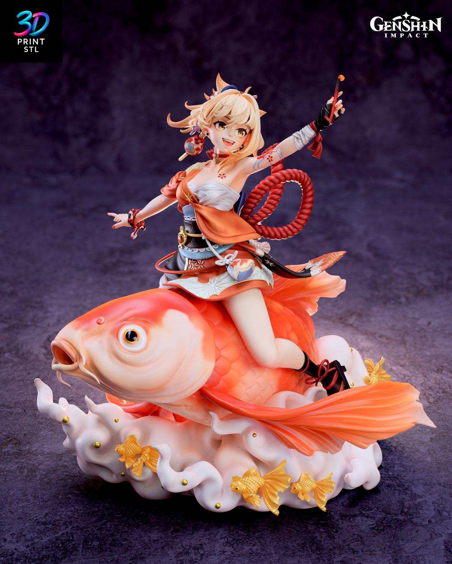Yoimiya Figure Genshin Impact | 3D Print Model | STL