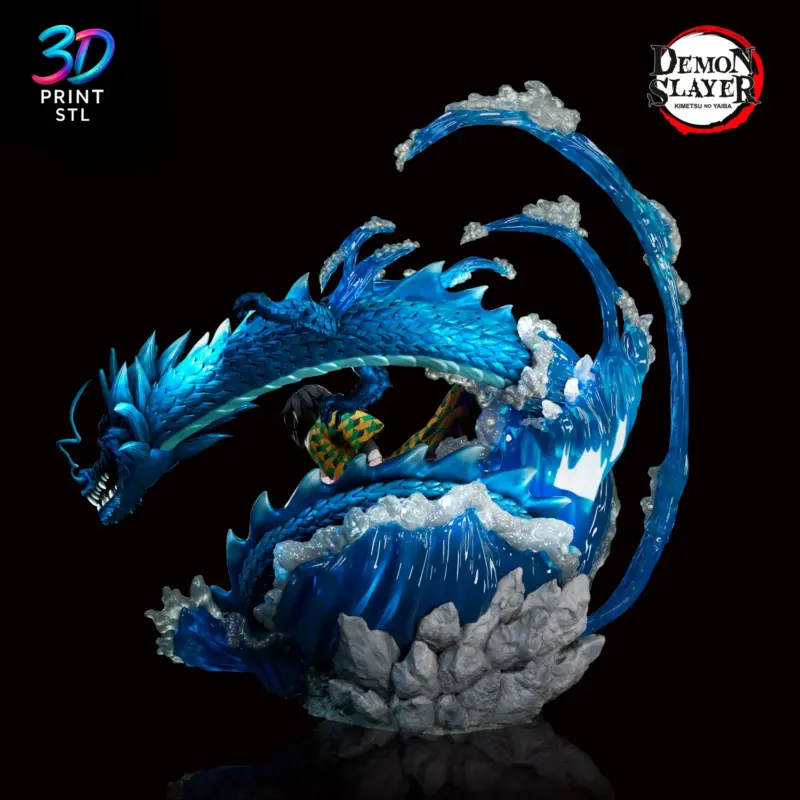 Giyu Tomioka Figure Demon Slayer | 3D Print Model | STL - Image 3
