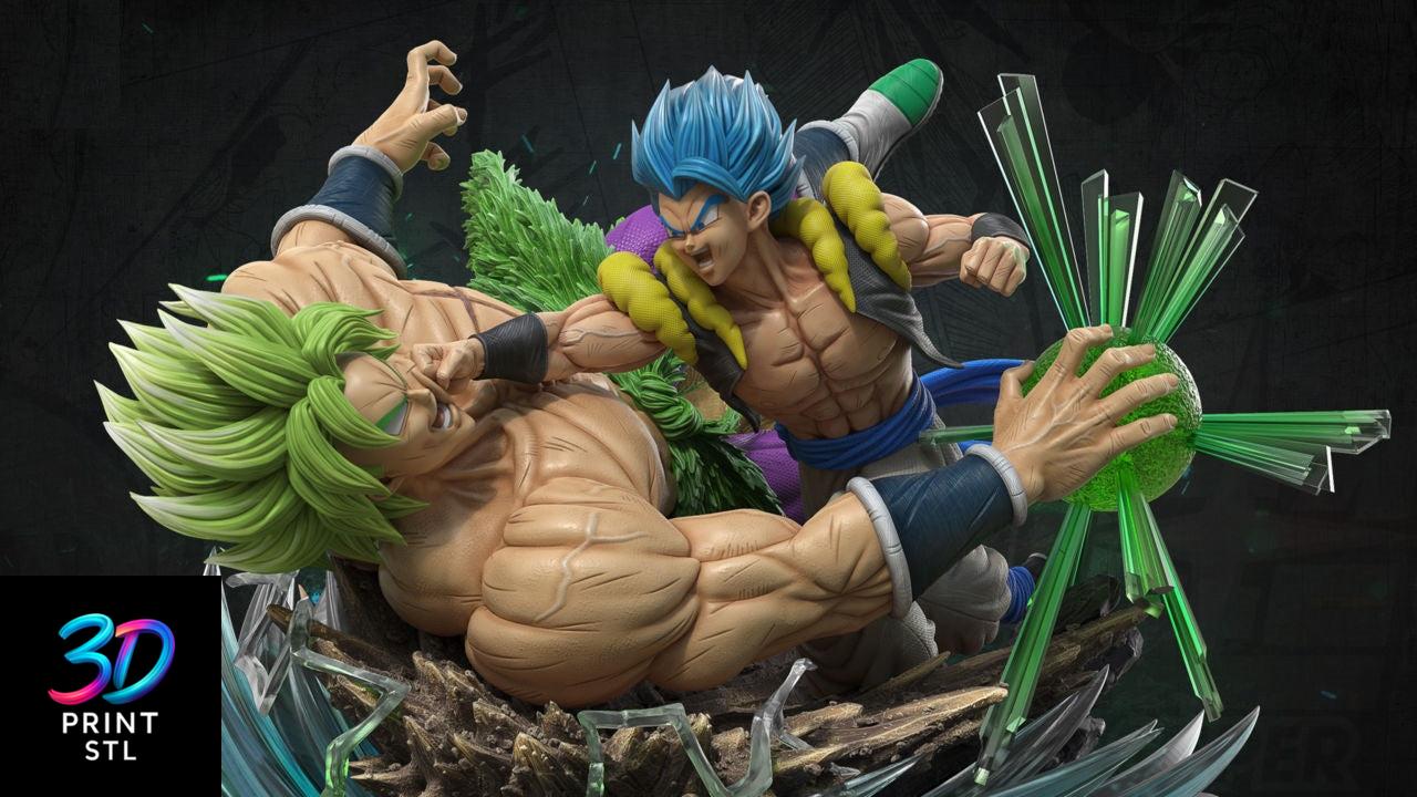 Gogeta VS Broly Dragon Ball Z | 3D Print File | STL