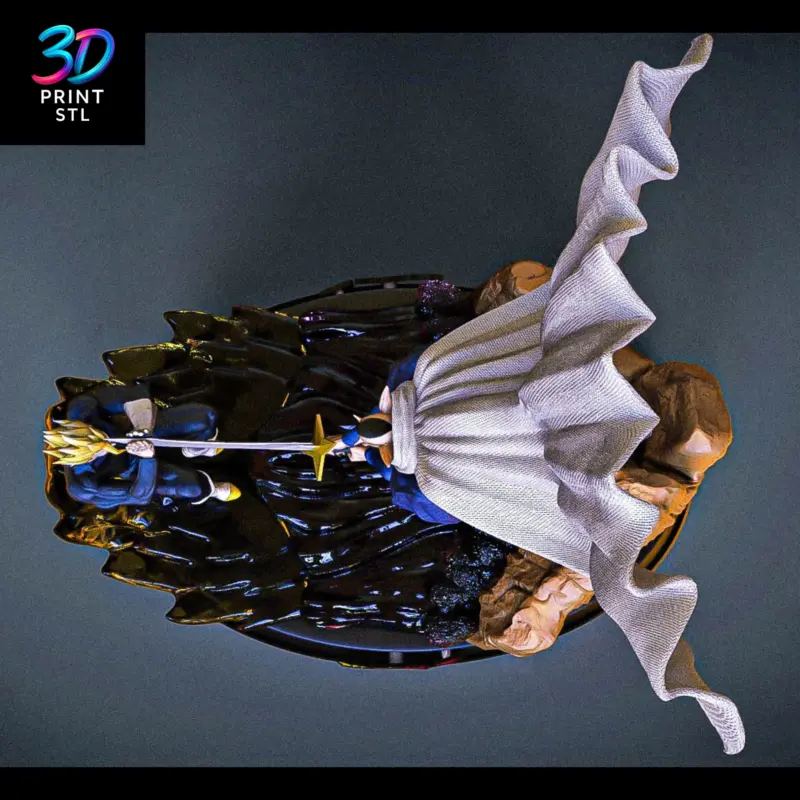 Gohan vs Dabra Diorama Dragon Ball Z | STL File for 3D Printing - Image 3