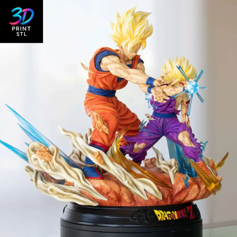 Goku & Gohan Diorama Dragon Ball Z | 3D Print Model | STL - Image 2