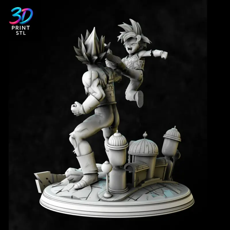 Goku & Gohan Hyperbolic Time Chamber Diorama Dragon Ball Z | 3D Print File | STL - Image 5