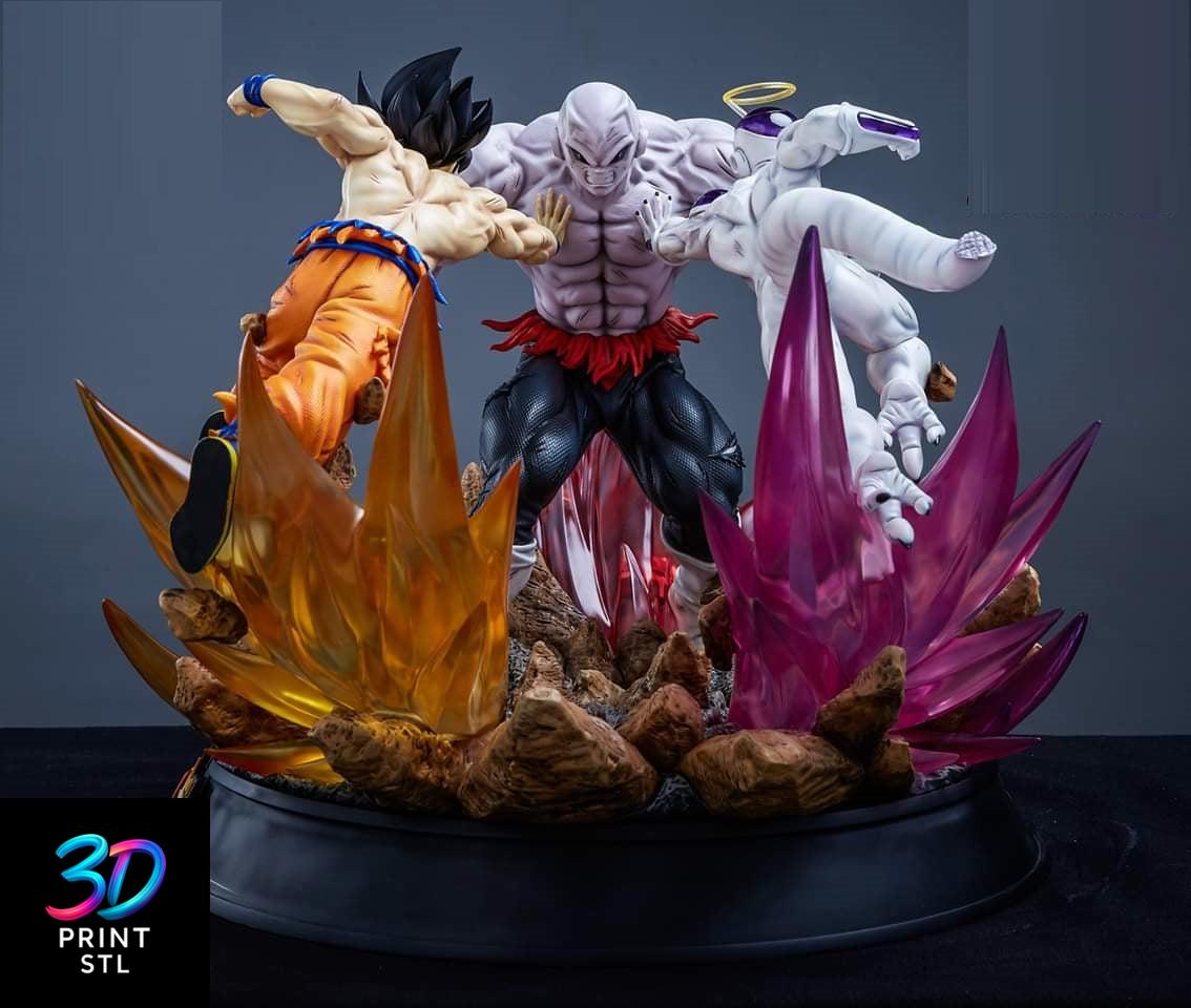Goku & Freezer VS Jiren Dragon Ball | 3D Print File | STL