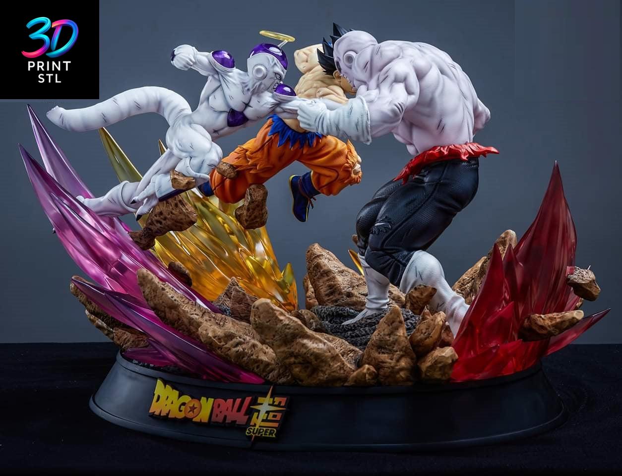 Goku & Freezer VS Jiren Dragon Ball | 3D Print File | STL - Image 2