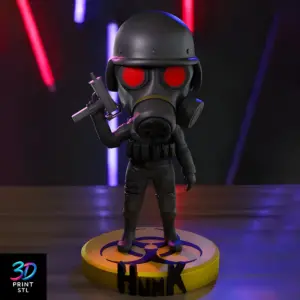 HUNK Chibi Resident Evil | STL for 3D Printers
