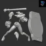 Harley Quinn Baseball Player DC Comics | STL for 3D Printers