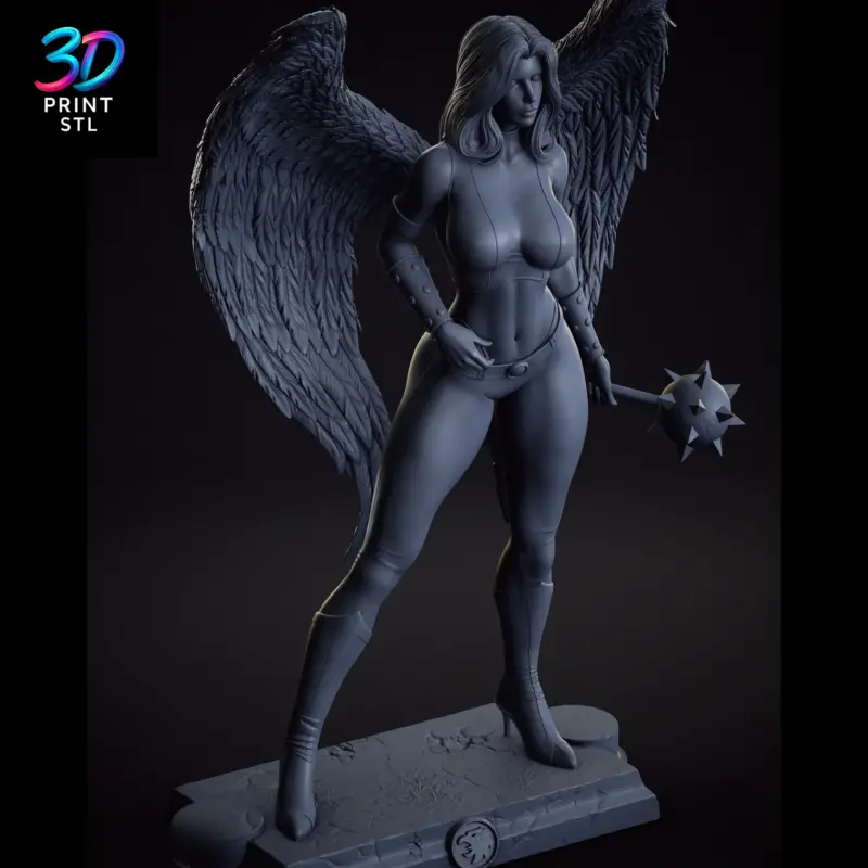 Hawkgirl Figure DC Superheroes | 3D Print Model | STL - Image 6