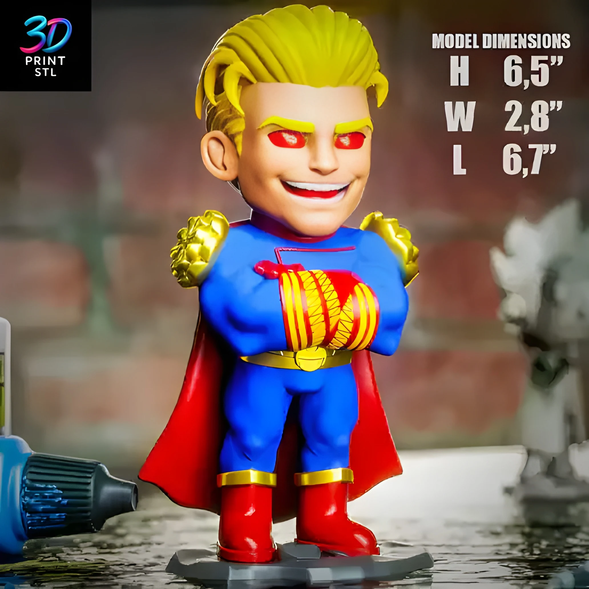 Homelander Chibi The Boys | 3D Print File | STL