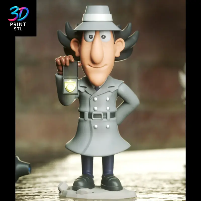 Inspector Gadget Chibi | STL File for 3D Printing