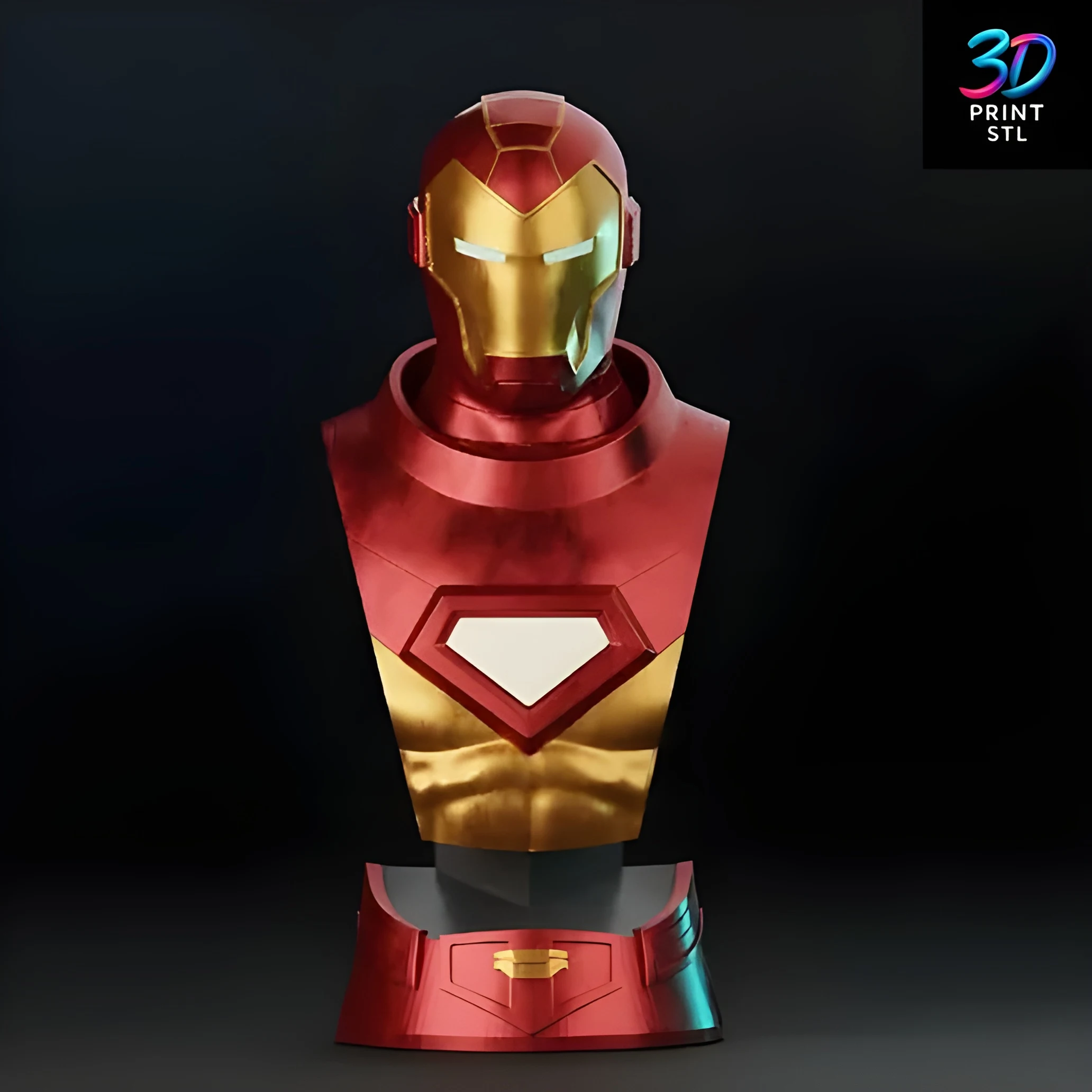 Iron Man Bust Marvel | 3D Print File | STL