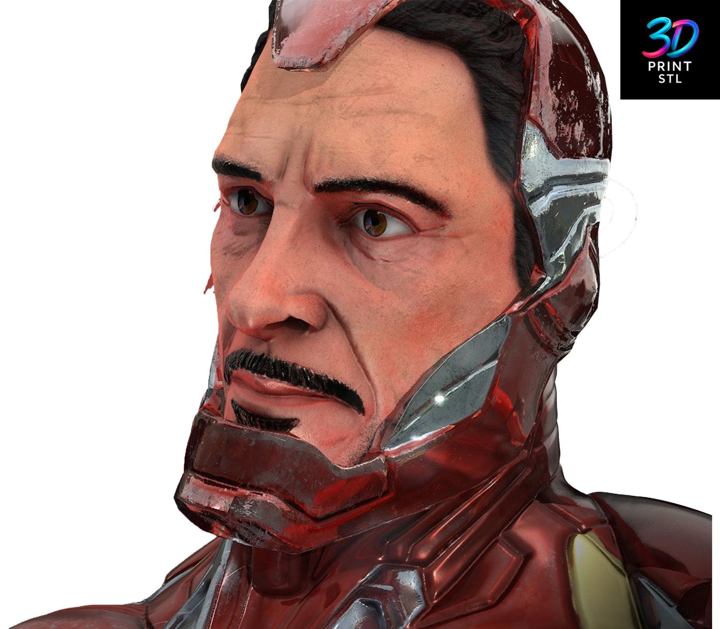 Iron Man Bust Marvel | 3D Print File | STL
