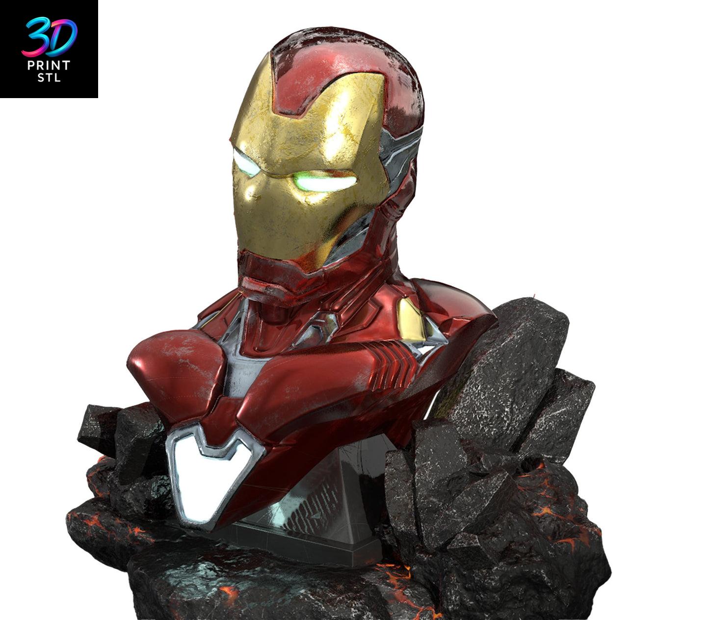 Iron Man Bust Marvel | 3D Print File | STL - Image 2