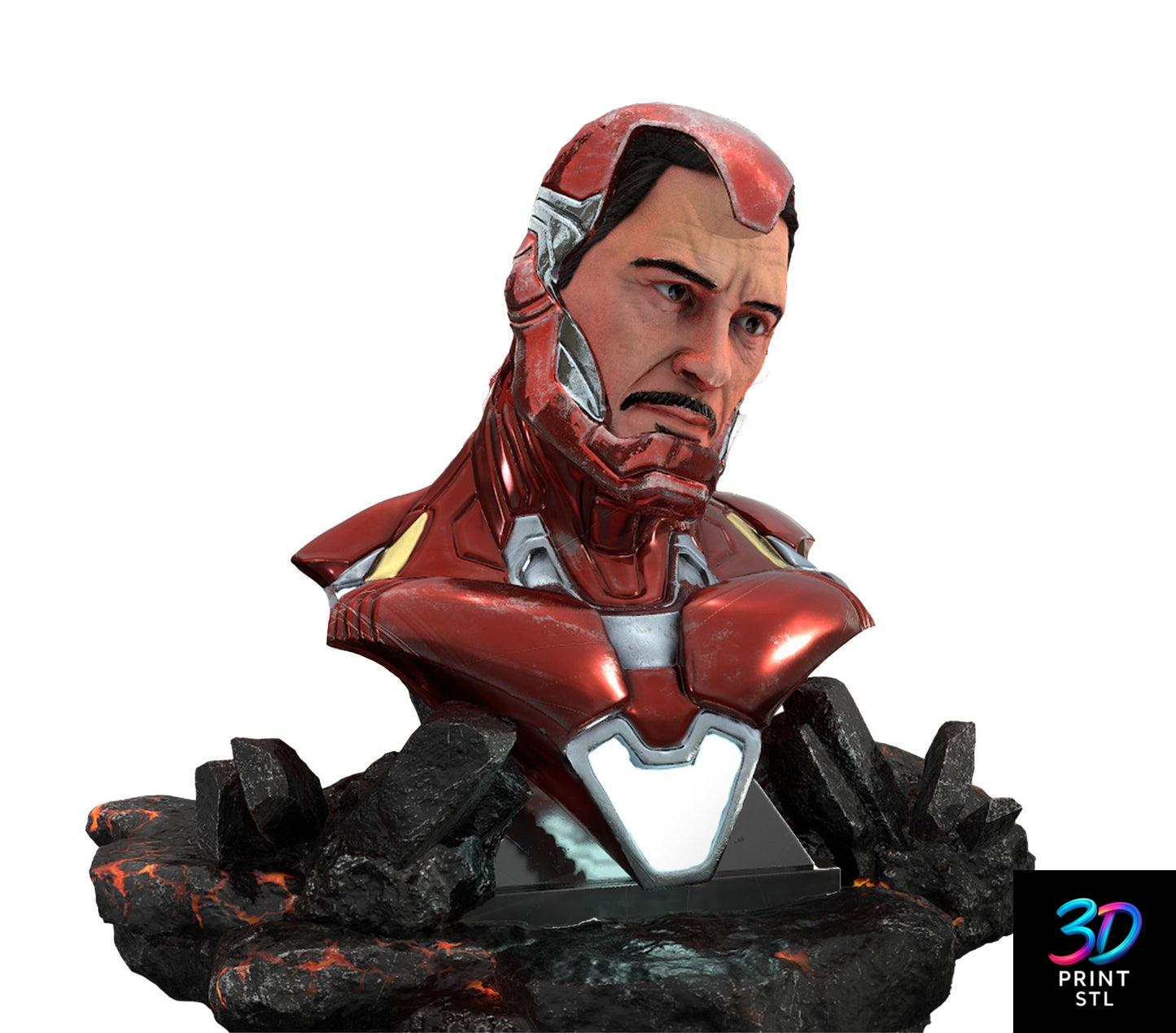 Iron Man Bust Marvel | 3D Print File | STL - Image 3