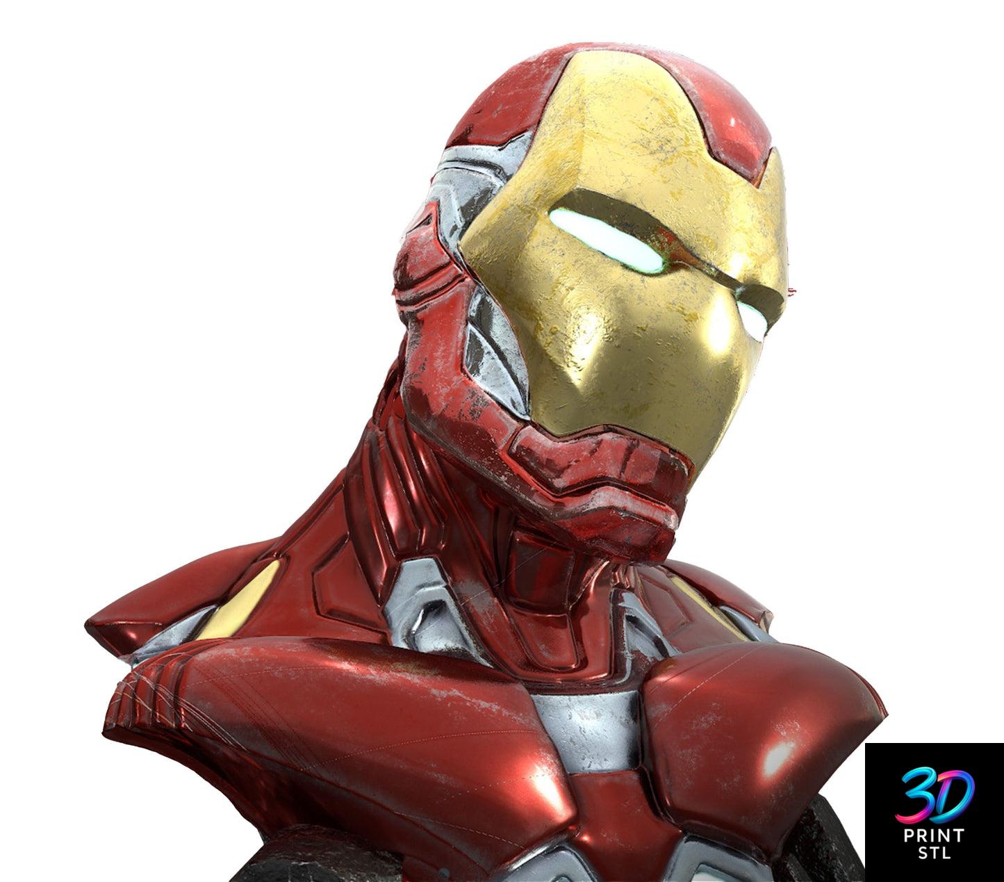 Iron Man Bust Marvel | 3D Print File | STL - Image 4