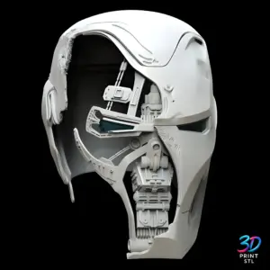 Iron Man Mark 50 Helmet Damaged Marvel | 3D Print File | STL