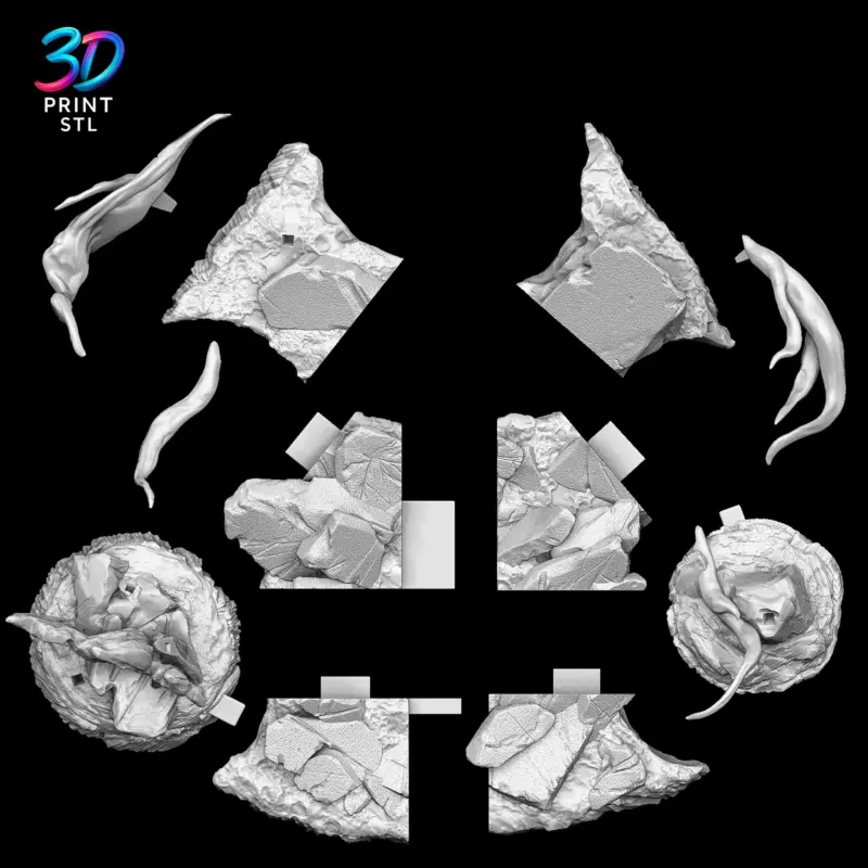 Itadori & Todo vs Mahito Diorama Jujutsu Kaisen | STL File for 3D Printing - Image 9