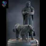 Jon Snow & Ghost Diorama Game of Thrones | STL File for 3D Printing