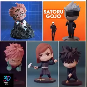 Jujutsu Kaisen Chibi Pack Jujutsu Kaisen | 3D Print File | STL
