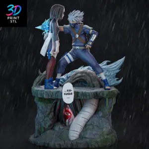 Kakashi and Rin Diorama Naruto Shippuden | 3D Print Model | STL