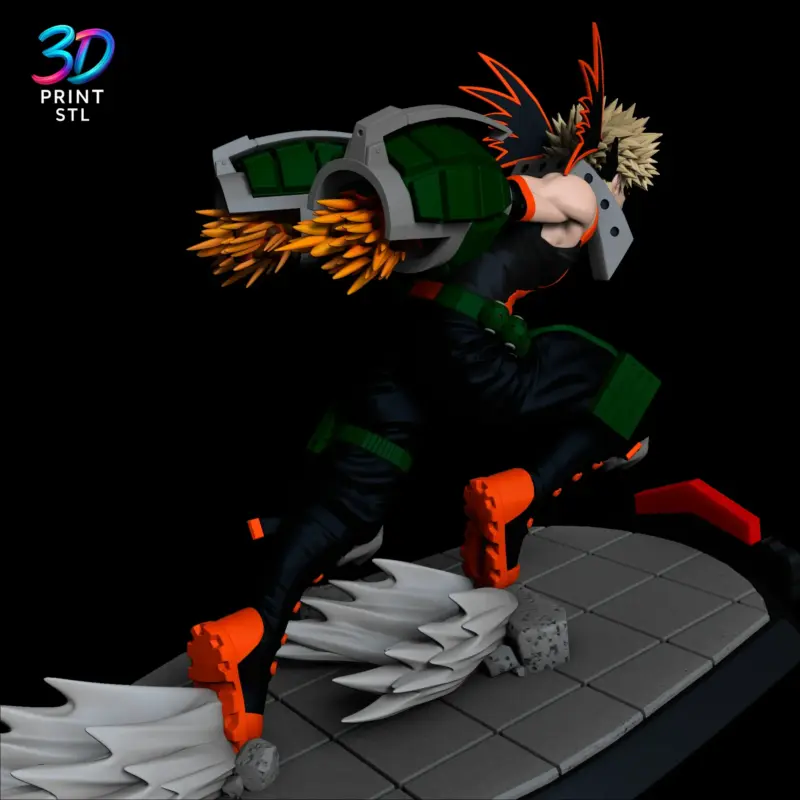 Katsuki Bakugo Figure My Hero Academia | STL for 3D Printers - Image 4