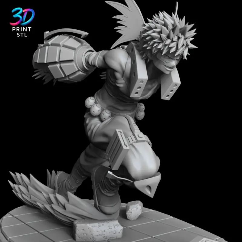 Katsuki Bakugo Figure My Hero Academia | STL for 3D Printers - Image 7