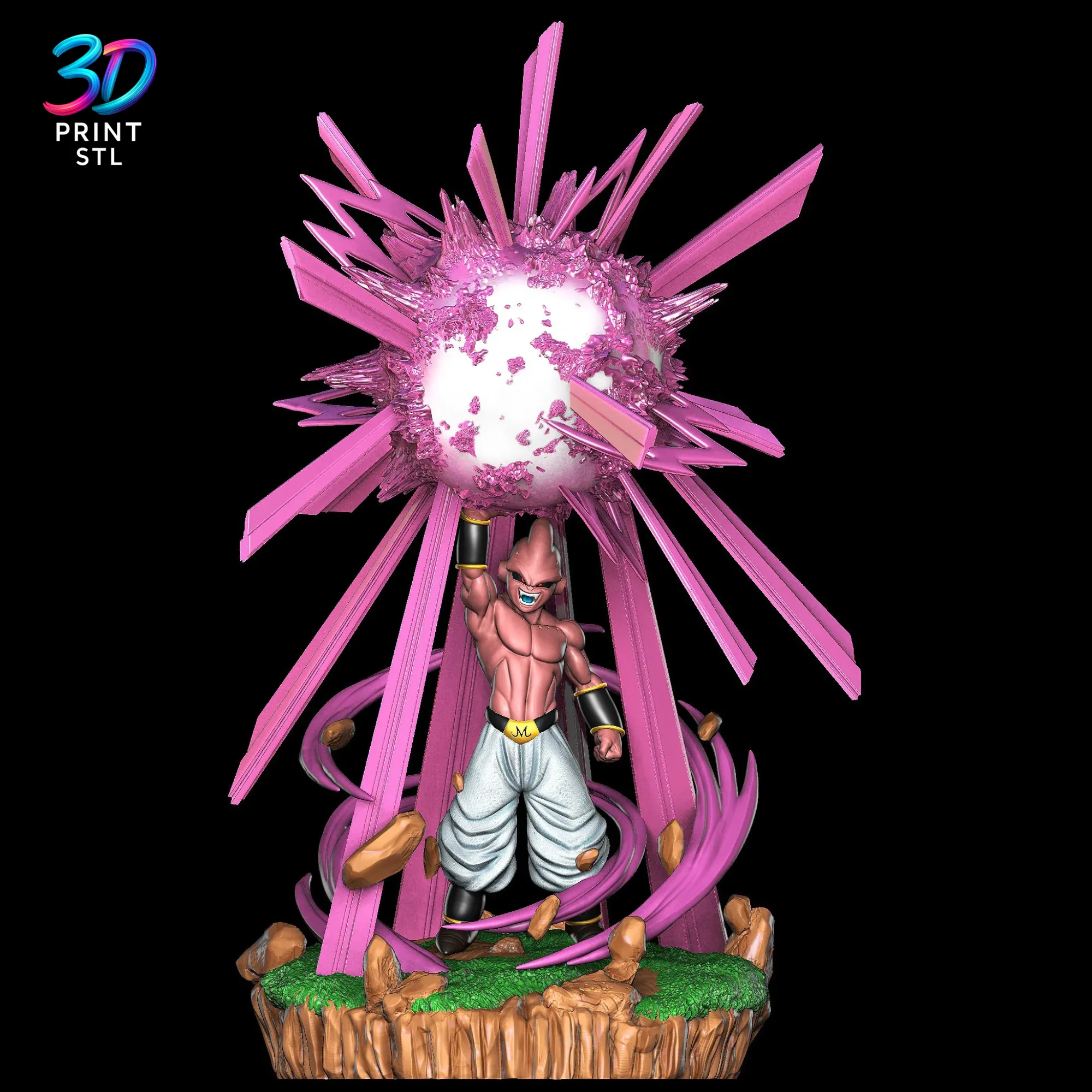 Kid Buu Figure Dragon Ball Z | STL File for 3D Printing
