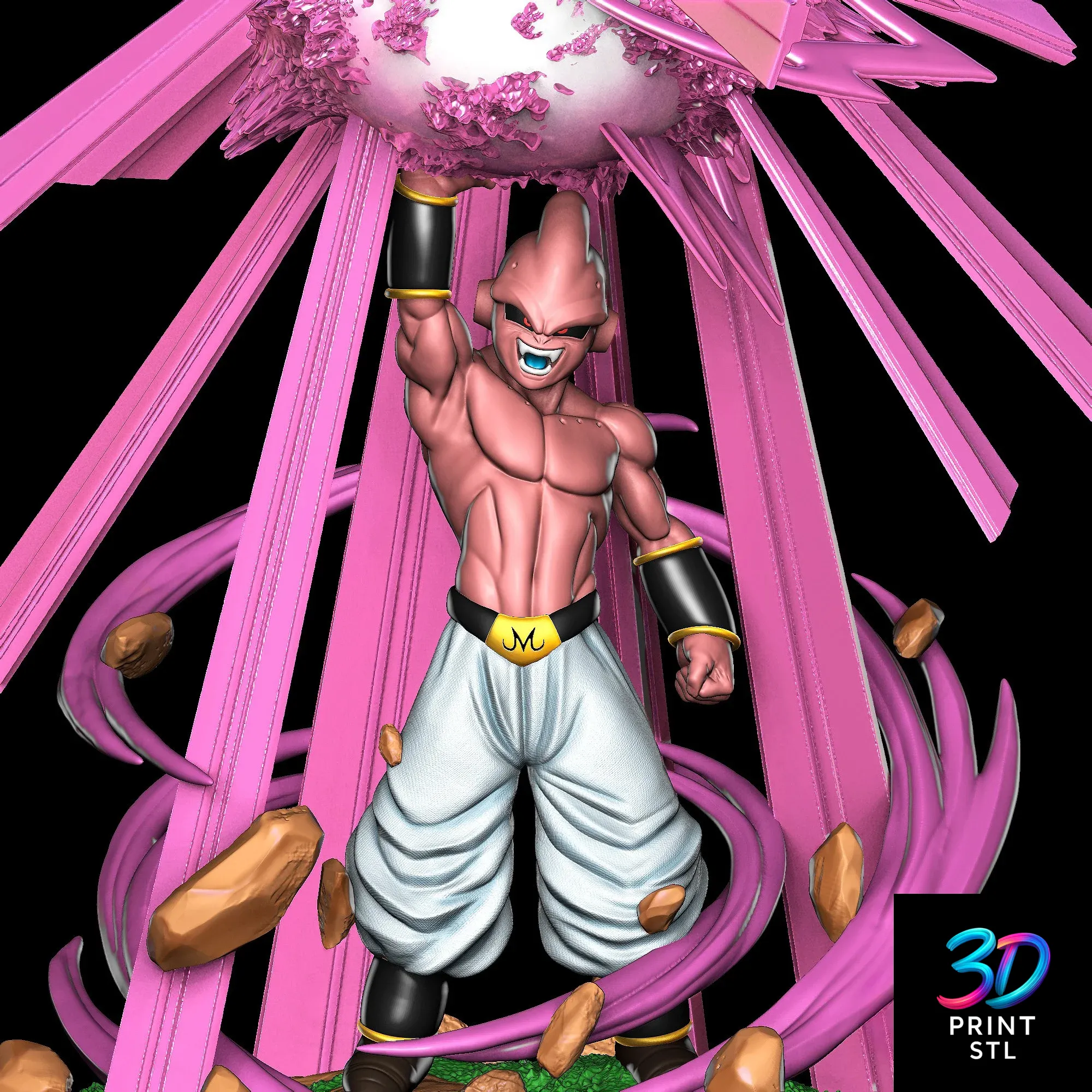 Kid Buu Figure Dragon Ball Z | STL File for 3D Printing - Image 3